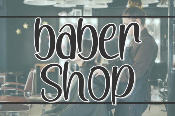 Baber Shop Font: A Quirky Typeface for Small Business Branding