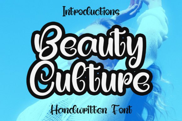 Beauty Culture Font: Handwritten Display Type for Web Design