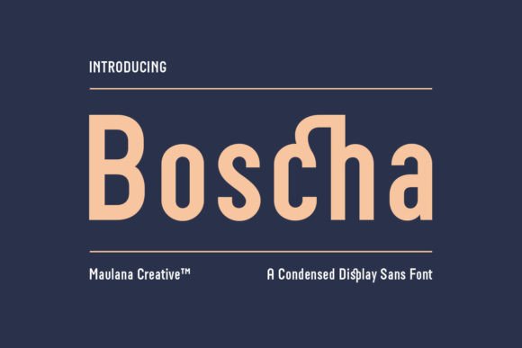 Boscha Font: Bold Branding for Small Business