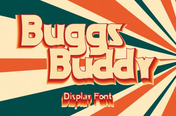 Buggs Buddy Font: Retro Display Typography for Web Design