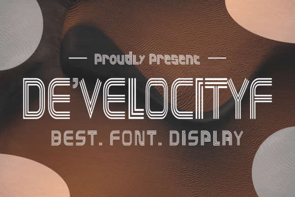Develocityf Font: A Modern Display Typeface for Branding