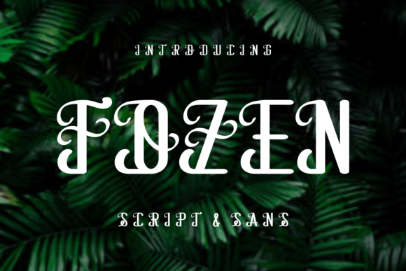Fozen Font Review: A Display Typeface for Campaigns