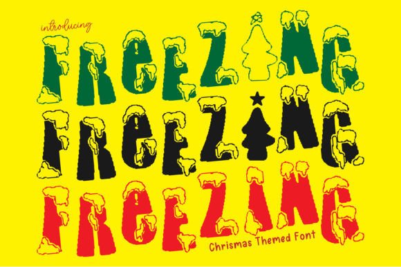 Freezing Font: Retro Display Typography for Web Design
