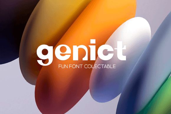 Genict Font Review: A Display Typeface for Modern Branding