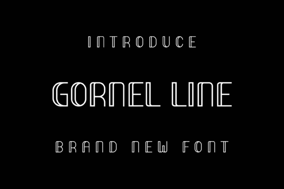 Gornel Line Font: A Display Typeface for Digital Campaigns