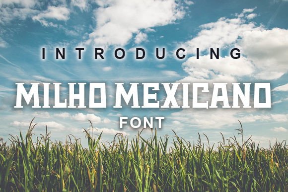 Milho Mexicano Font: Sharp Display Type for Campaigns