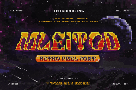 Mleitod Font: Retro Pixel Style for Digital Campaigns