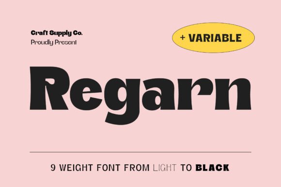 Regarn Font: A Modern Display Typeface for Branding