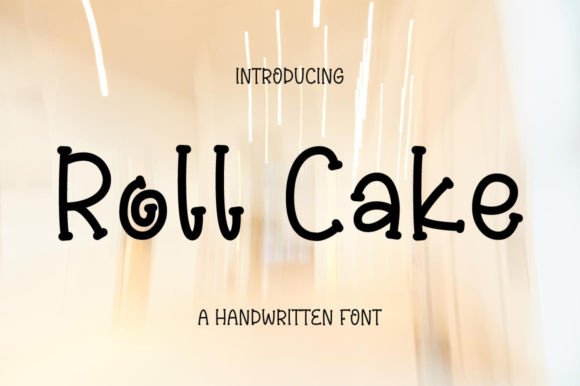 Roll Cake Font: A Handwritten Display Typeface for Makers