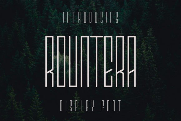 Rountera Font: A Designer’s Take on Unique Display Type