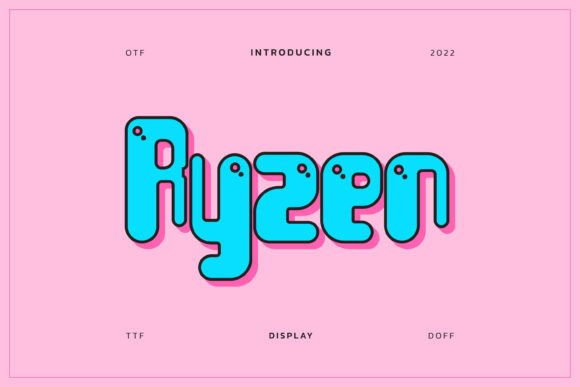 Ryzen: A Designer’s Take on This Bold Display Font