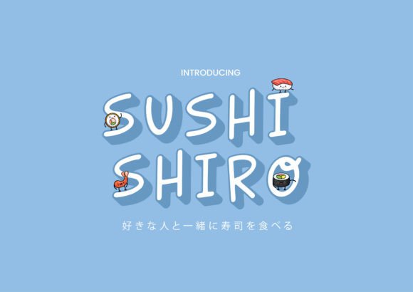 Sushi Shiro Font: Playful Display Type for Editorial Design
