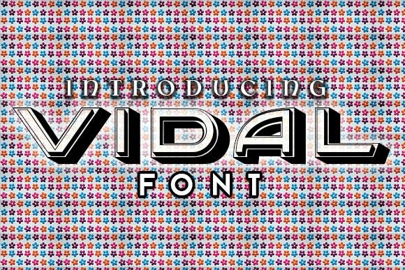 Vidal Font Review: Retro 3D Display Typography